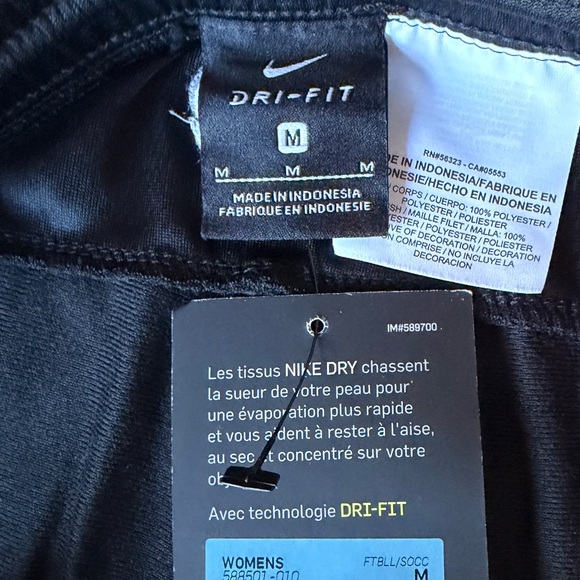 Nike Womens Black Dryfit Athletic Track Pants, M - Picture 5 of 12